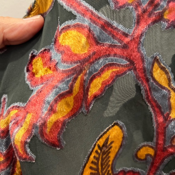 ARATTA Silent Journey French Riviera Embroidered Floral Kimono O/S - Picture 9 of 16